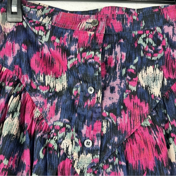 Isabel Marant Monya Printed Cotton Skirt Faded Night size M - Picture 3 of 8
